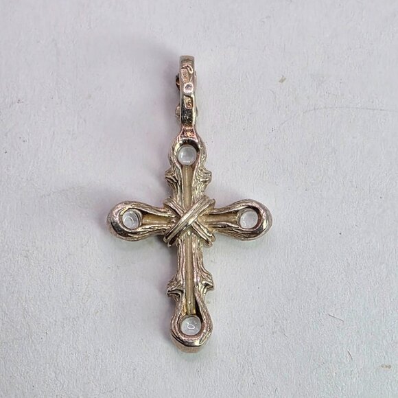 Sterling Silver Crossâ Pendant Vintage 925 Religious Christian Jewelry CBX - Picture 6 of 6